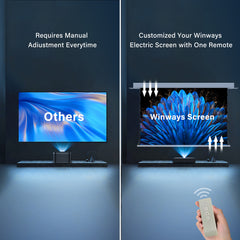 Winways UST Throw ALR 120'' Electric Lenticular Ceiling Tab-Tension Screen - Formovies