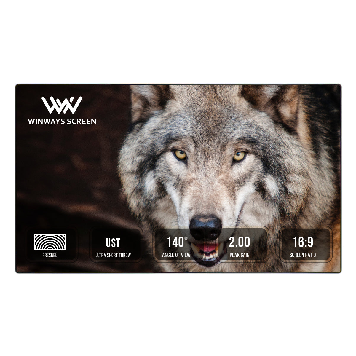 Winways UST Throw ALR Rollable Fresnel Screen - Formovies