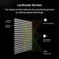 Winways UST Throw ALR 100'' Electric Lenticular Floor Rising Screen